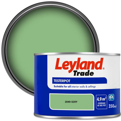 Leyland Trade Vinyl Matt Walls & Ceilings Emulsion Paint (2040-G20Y) 350ml Tester