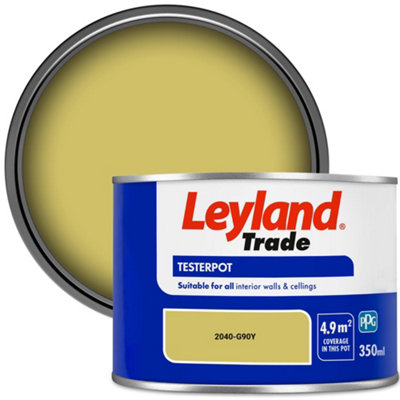 Leyland Trade Vinyl Matt Walls & Ceilings Emulsion Paint (2040-G90Y) 350ml Tester