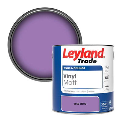 Leyland Trade Vinyl Matt Walls & Ceilings Emulsion Paint (2050-R50B) 2.5L