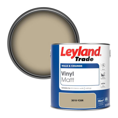 Leyland Trade Vinyl Matt Walls & Ceilings Emulsion Paint (3010-Y20R) 2.5L