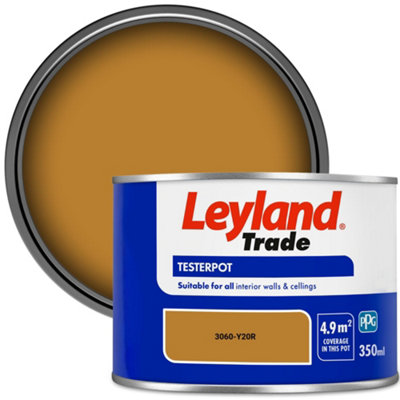 Leyland Trade Vinyl Matt Walls & Ceilings Emulsion Paint (3060-Y20R) 350ml Tester