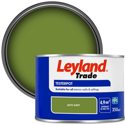 Leyland Trade Vinyl Matt Walls & Ceilings Emulsion Paint (3070-G40Y) 350ml Tester