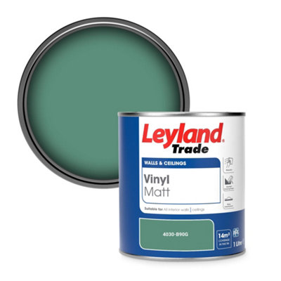 Leyland Trade Vinyl Matt Walls & Ceilings Emulsion Paint (4030-B90G) 1L