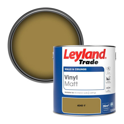 Leyland Trade Vinyl Matt Walls & Ceilings Emulsion Paint (4040-Y) 2.5L