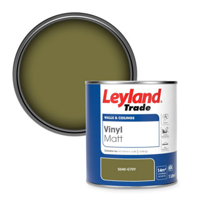 Leyland Trade Vinyl Matt Walls & Ceilings Emulsion Paint (5040-G70Y) 1L