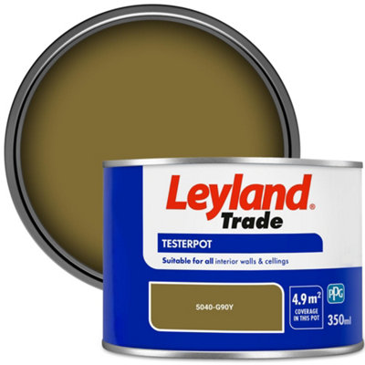 Leyland Trade Vinyl Matt Walls & Ceilings Emulsion Paint (5040-G90Y) 350ml Tester