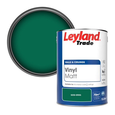 Leyland Trade Vinyl Matt Walls & Ceilings Emulsion Paint (5050-B90G) 5L