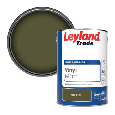 Leyland Trade Vinyl Matt Walls & Ceilings Emulsion Paint (7030-G70Y) 5L