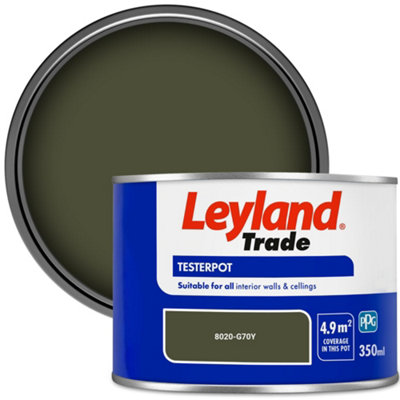 Leyland Trade Vinyl Matt Walls & Ceilings Emulsion Paint (8020-G70Y) 350ml Tester