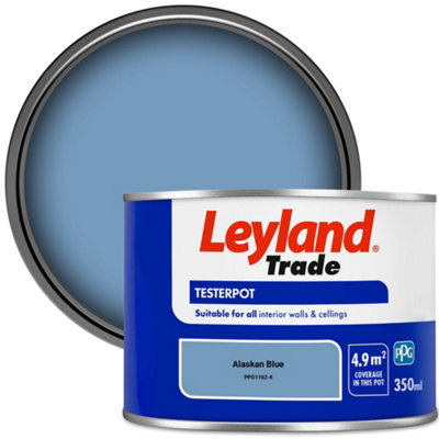 Leyland Trade Vinyl Matt Walls & Ceilings Emulsion Paint Alaskan Blue (PPG1162-4) 350ml Tester
