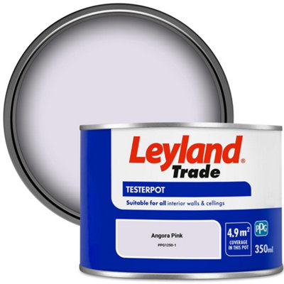 Leyland Trade Vinyl Matt Walls & Ceilings Emulsion Paint Angora Pink (PPG1250-1) 350ml Tester