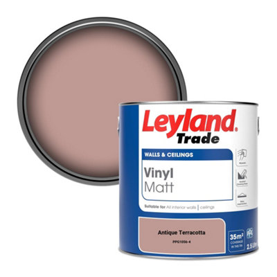 Leyland Trade Vinyl Matt Walls & Ceilings Emulsion Paint Antique Terracotta (PPG1056-4) 2.5L