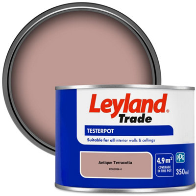 Leyland Trade Vinyl Matt Walls & Ceilings Emulsion Paint Antique Terracotta (PPG1056-4) 350ml Tester
