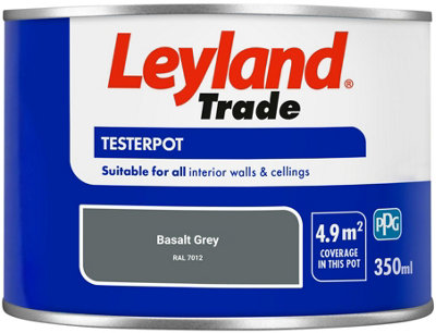 Leyland Trade Vinyl Matt Walls & Ceilings Emulsion Paint Basalt Grey ...