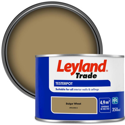 Leyland Trade Vinyl Matt Walls & Ceilings Emulsion Paint Bulgur Wheat (PPG1094-6) 350ml Tester