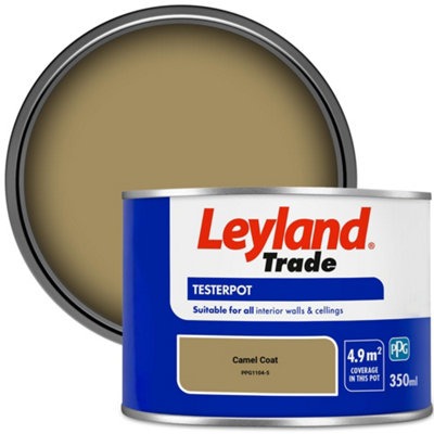 Leyland Trade Vinyl Matt Walls & Ceilings Emulsion Paint Camel Coat (PPG1104-5) 350ml Tester