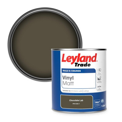 Leyland Trade Vinyl Matt Walls & Ceilings Emulsion Paint Chocolate Lab ...