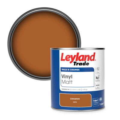 Leyland Trade Vinyl Matt Walls & Ceilings Emulsion Paint Cinnamon