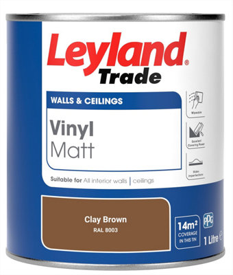 Leyland Trade Vinyl Matt Walls & Ceilings Emulsion Paint Clay