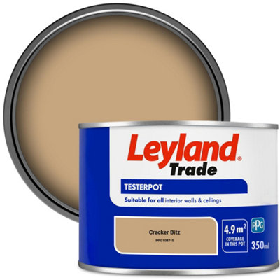 Leyland Trade Vinyl Matt Walls & Ceilings Emulsion Paint Cracker Bitz (PPG1087-5) 350ml Tester