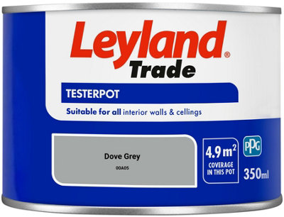 Leyland Trade Vinyl Matt Walls & Ceilings Emulsion Paint Dove Grey ...
