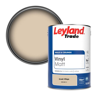 Leyland Trade Vinyl Matt Walls & Ceilings Emulsion Paint Greek Village (PPG1081-2) 5L