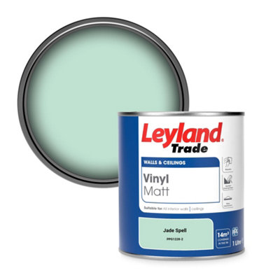 Leyland Trade Vinyl Matt Walls & Ceilings Emulsion Paint Jade Spell (PPG1228-2) 1L