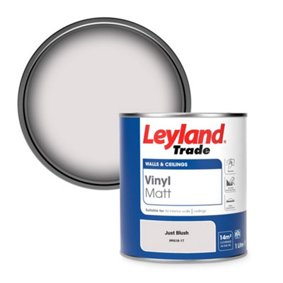 Leyland Trade Vinyl Matt Walls & Ceilings Emulsion Paint Just Blush (PPG18-17) 1L