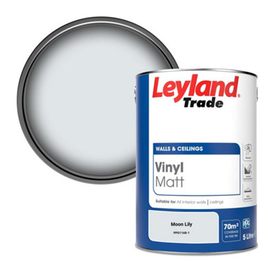 Leyland Trade Vinyl Matt Walls & Ceilings Emulsion Paint Moon Lily (PPG1168-1) 5L