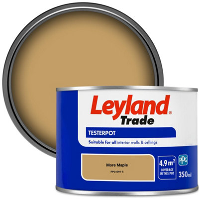 Leyland Trade Vinyl Matt Walls & Ceilings Emulsion Paint More Maple (PPG1091-5) 350ml Tester