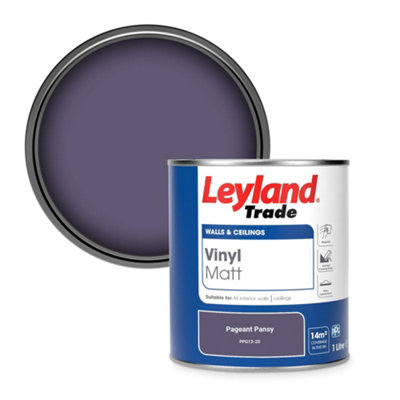 Leyland Trade Vinyl Matt Walls & Ceilings Emulsion Paint Pageant Pansy ...