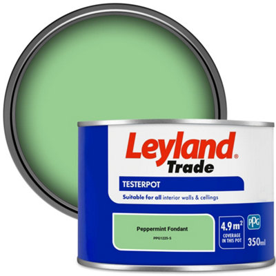 Leyland Trade Vinyl Matt Walls & Ceilings Emulsion Paint Peppermint Fondant (PPG1225-5) 350ml Tester