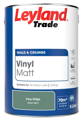 Leyland Trade Vinyl Matt Walls & Ceilings Emulsion Paint Pine Ridge ...