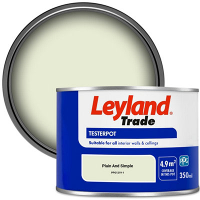 Leyland Trade Vinyl Matt Walls & Ceilings Emulsion Paint Plain And Simple (PPG1219-1) 350ml Tester