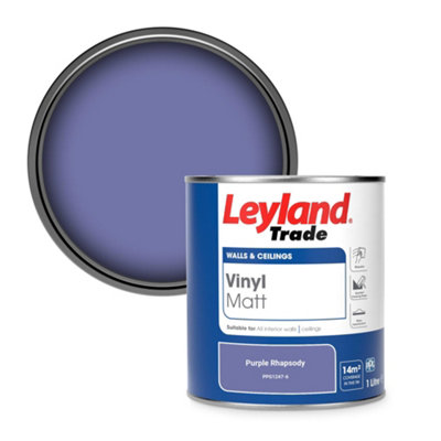Leyland Trade Vinyl Matt Walls & Ceilings Emulsion Paint Purple ...
