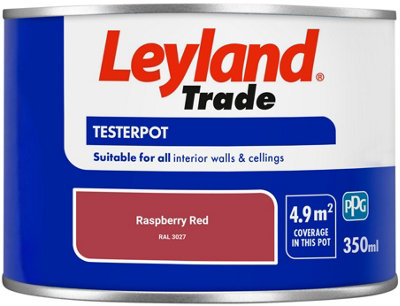 Leyland Trade Vinyl Matt Walls & Ceilings Emulsion Paint Raspberry Red ...