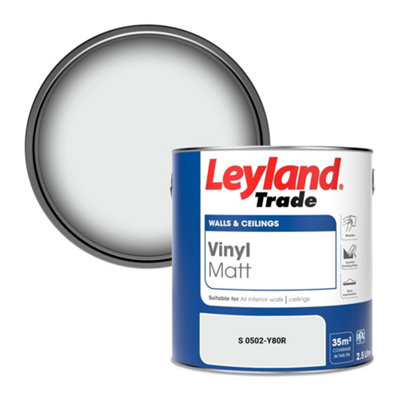 Leyland Trade Vinyl Matt Walls & Ceilings Emulsion Paint (S 0502-Y80R) 2.5L