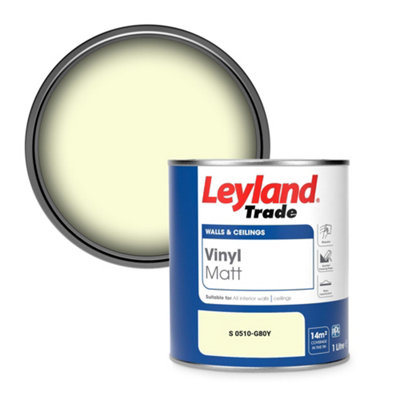 Leyland Trade Vinyl Matt Walls & Ceilings Emulsion Paint (S 0510-G80Y) 1L