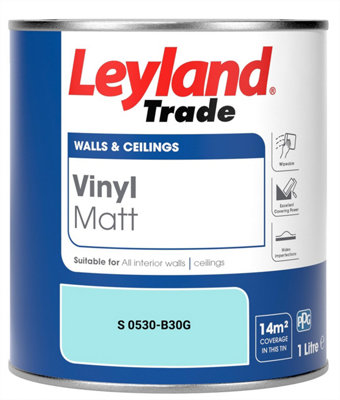 Leyland Trade Vinyl Matt Walls & Ceilings Emulsion Paint (S 0530-B30G) 1L