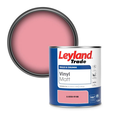 Leyland Trade Vinyl Matt Walls & Ceilings Emulsion Paint (S 0550-R10B) 1L