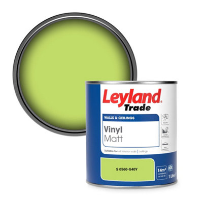 Leyland Trade Vinyl Matt Walls & Ceilings Emulsion Paint (S 0560-G40Y) 1L