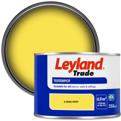 Leyland Trade Vinyl Matt Walls & Ceilings Emulsion Paint (S 0560-G90Y) 350ml Tester