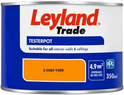 Leyland Trade Vinyl Matt Walls & Ceilings Emulsion Paint (S 0585-Y30R ...
