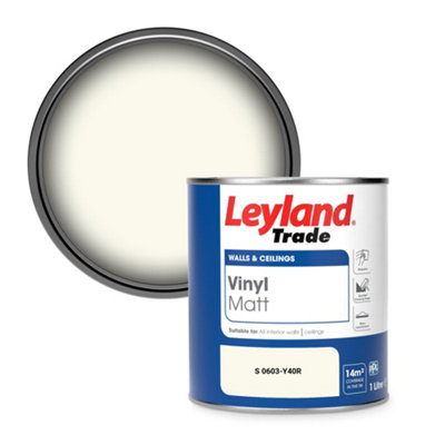 Leyland Trade Vinyl Matt Walls & Ceilings Emulsion Paint (S 0603-Y40R) 1L