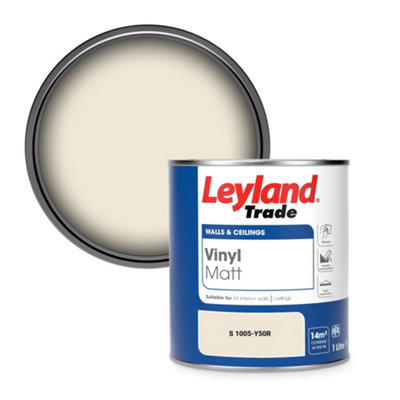 Leyland Trade Vinyl Matt Walls & Ceilings Emulsion Paint (S 1005-Y50R) 1L