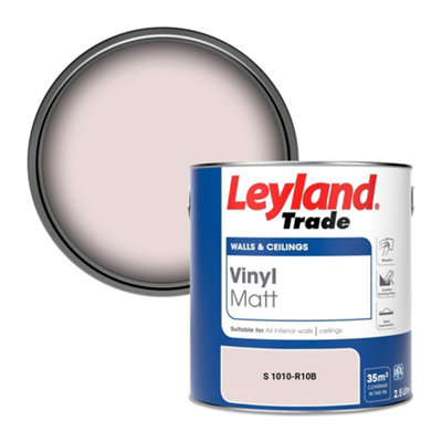 Leyland Trade Vinyl Matt Walls & Ceilings Emulsion Paint (S 1010-R10B) 2.5L