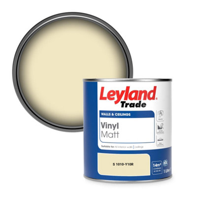 Leyland Trade Vinyl Matt Walls & Ceilings Emulsion Paint (S 1010-Y10R) 1L