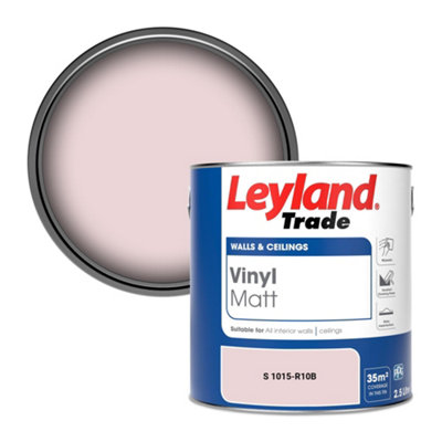 Leyland Trade Vinyl Matt Walls & Ceilings Emulsion Paint (S 1015-R10B) 2.5L