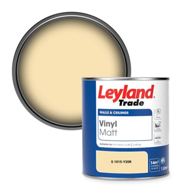 Leyland Trade Vinyl Matt Walls & Ceilings Emulsion Paint (S 1015-Y20R) 1L