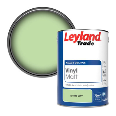 Leyland Trade Vinyl Matt Walls & Ceilings Emulsion Paint (S 1030-G30Y) 5L